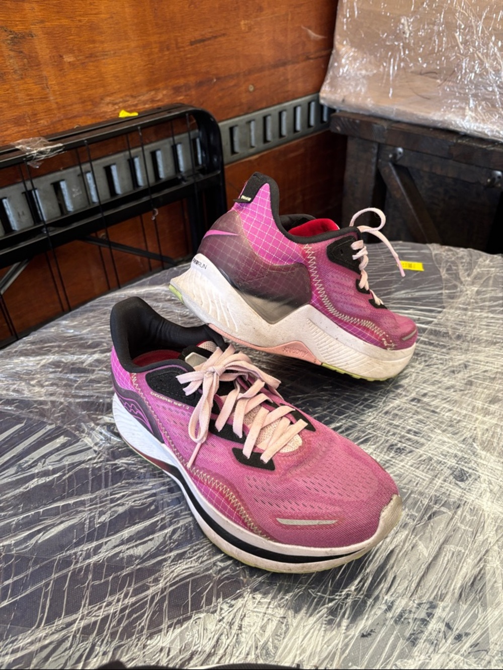 Saucony Women's Pink and Black Running Shoes